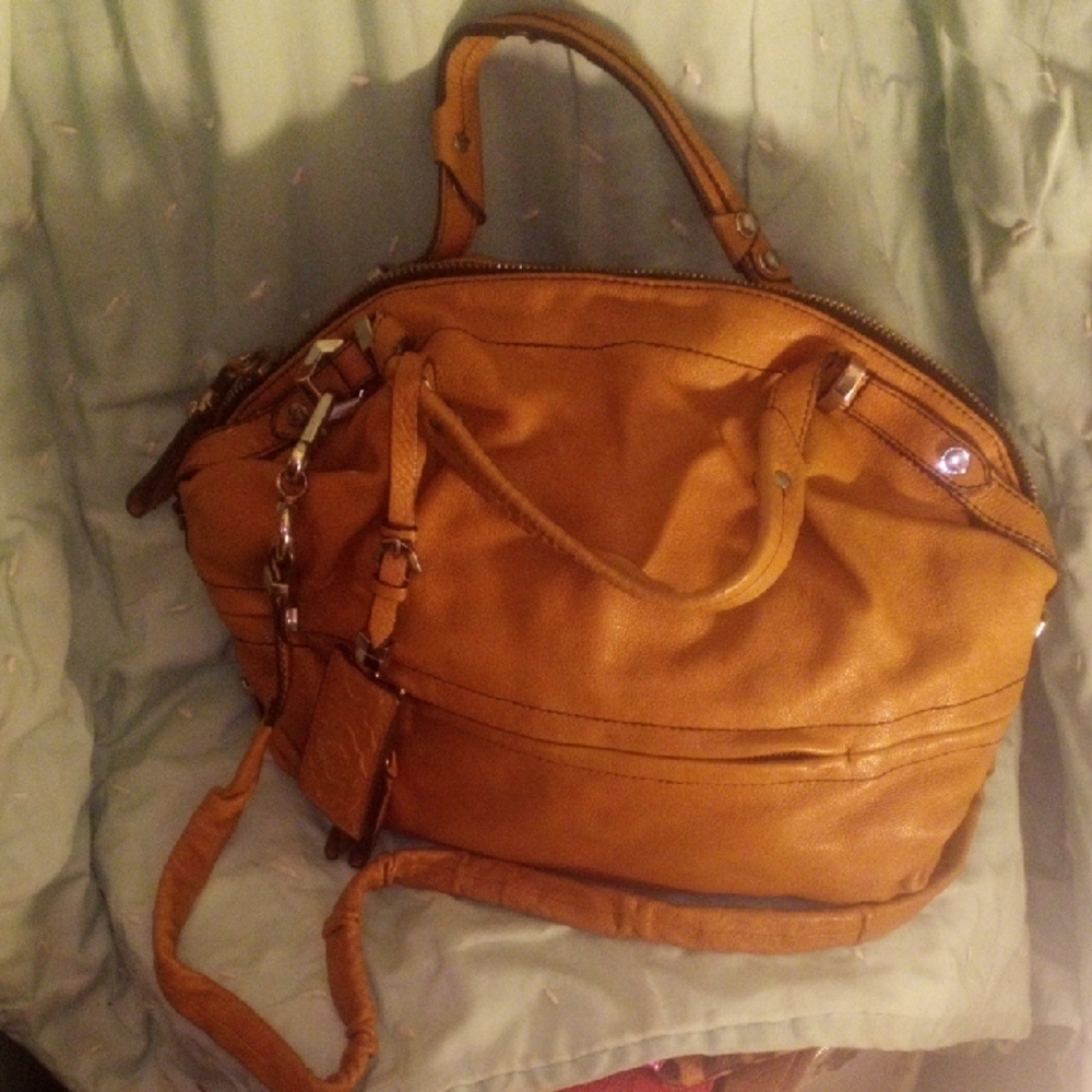 orYANY Tan Leather Bag